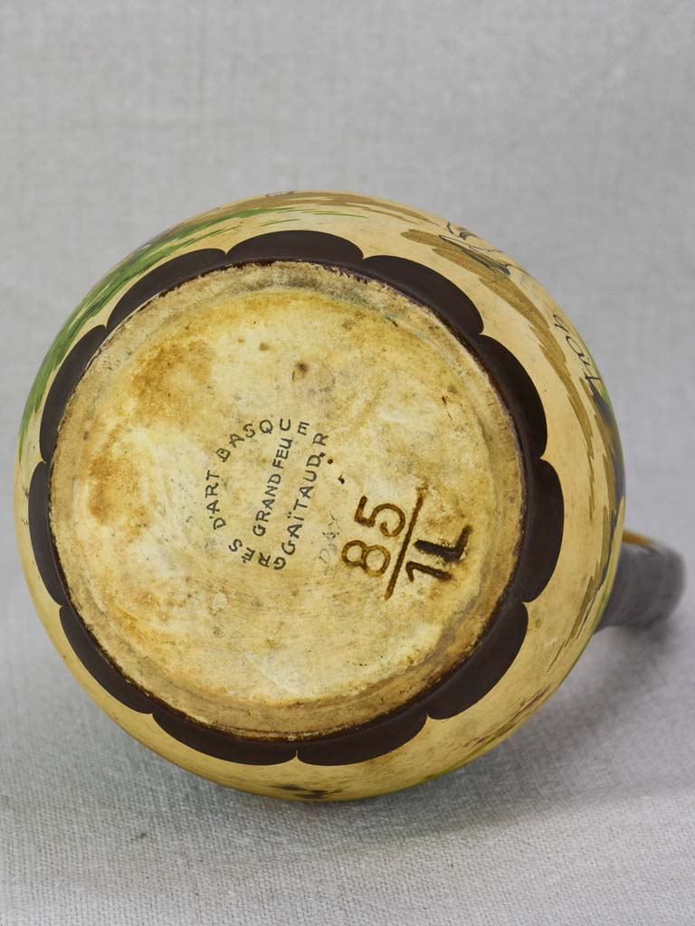 Early twentieth-century stoneware liquor service from the Basque country