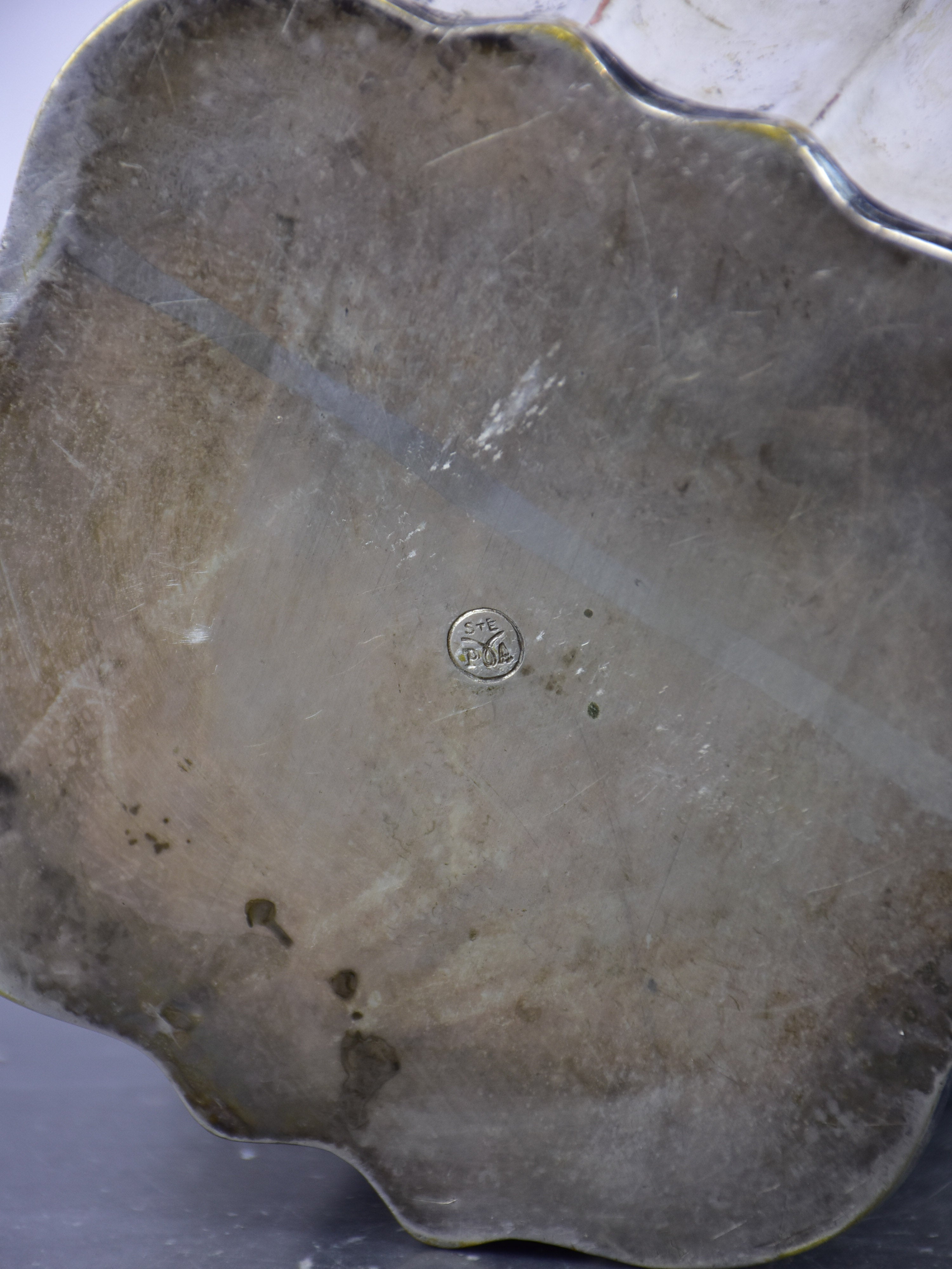 Antique French ice bucket with handle