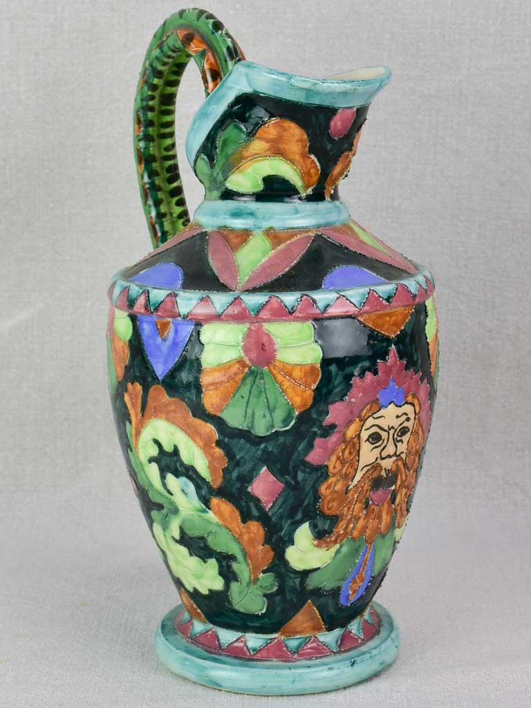 1940's ceramic pitcher from Cannes