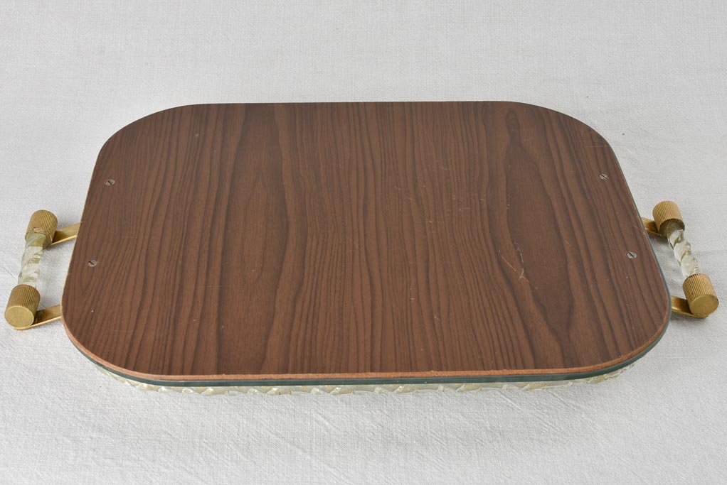 1940s Murano mirrored tray 19"