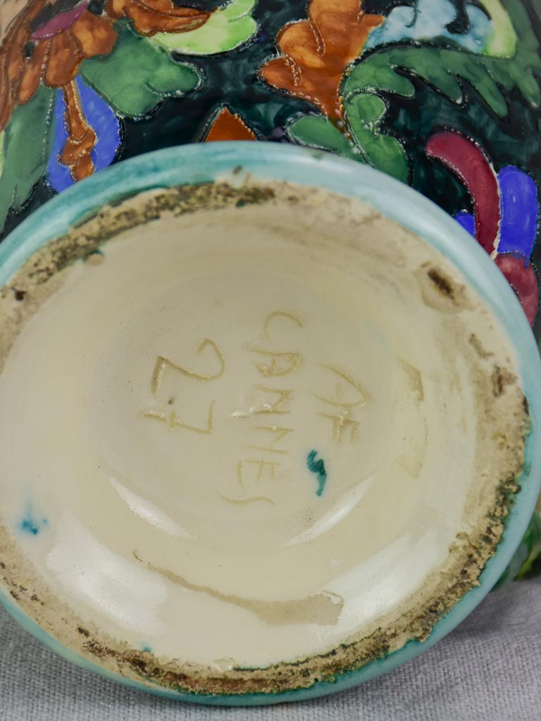 1940's ceramic pitcher from Cannes