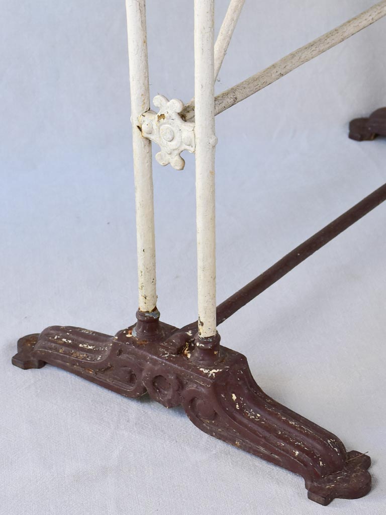 Antique French rectangular garden table from the Hotel du Midi 27½" x 35¾"