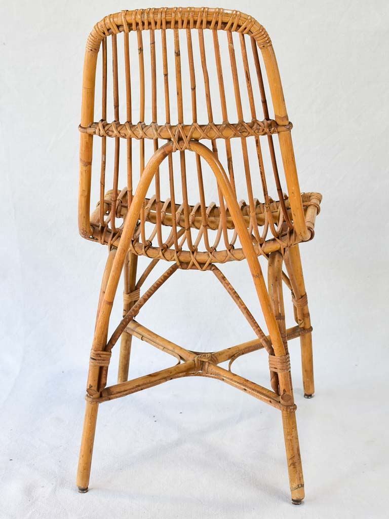 Set of four rattan chairs from the 1960s