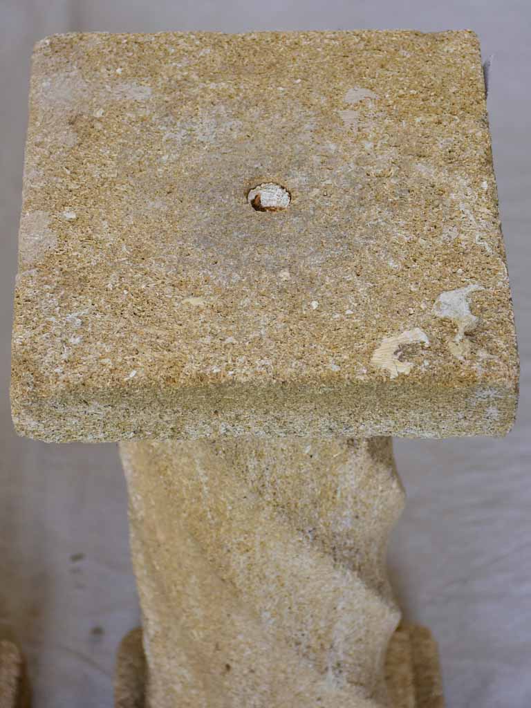 Mid-Century Twisted Column Pedestals