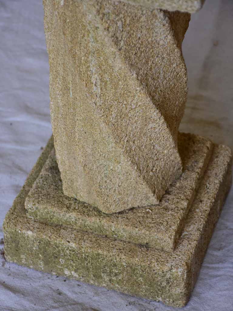 Calcium Stone French Twisted Columns