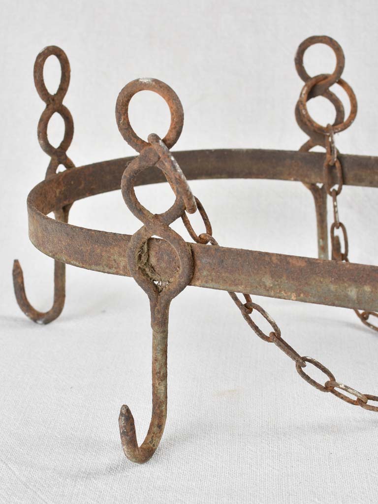 Set of antique French kitchen hooks 11¾" x 26¾"