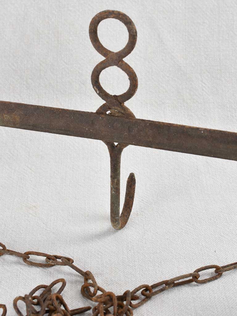Set of antique French kitchen hooks 11¾" x 26¾"