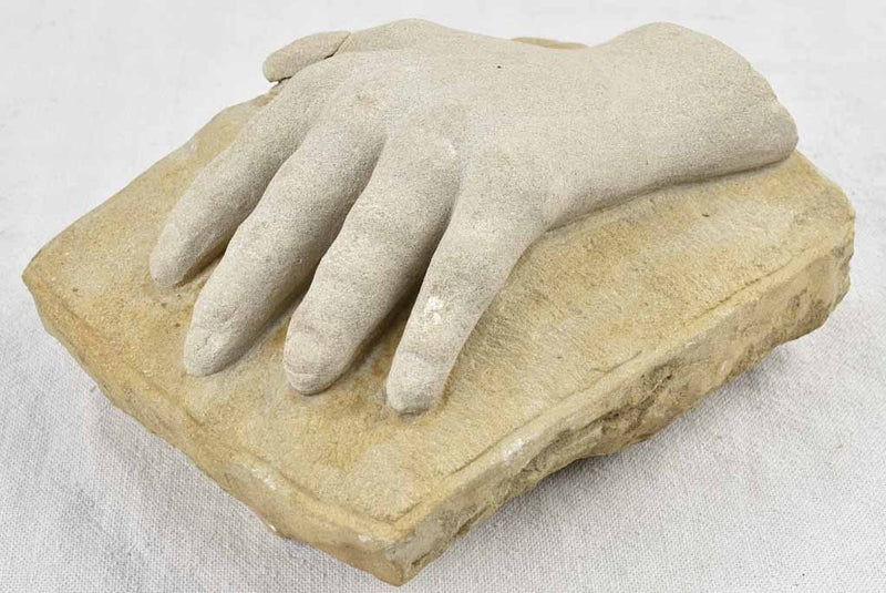 Unknown artist's antique hand sculpture