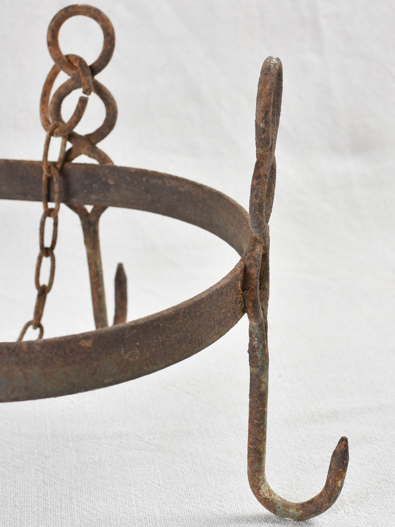 Set of antique French kitchen hooks 11¾" x 26¾"