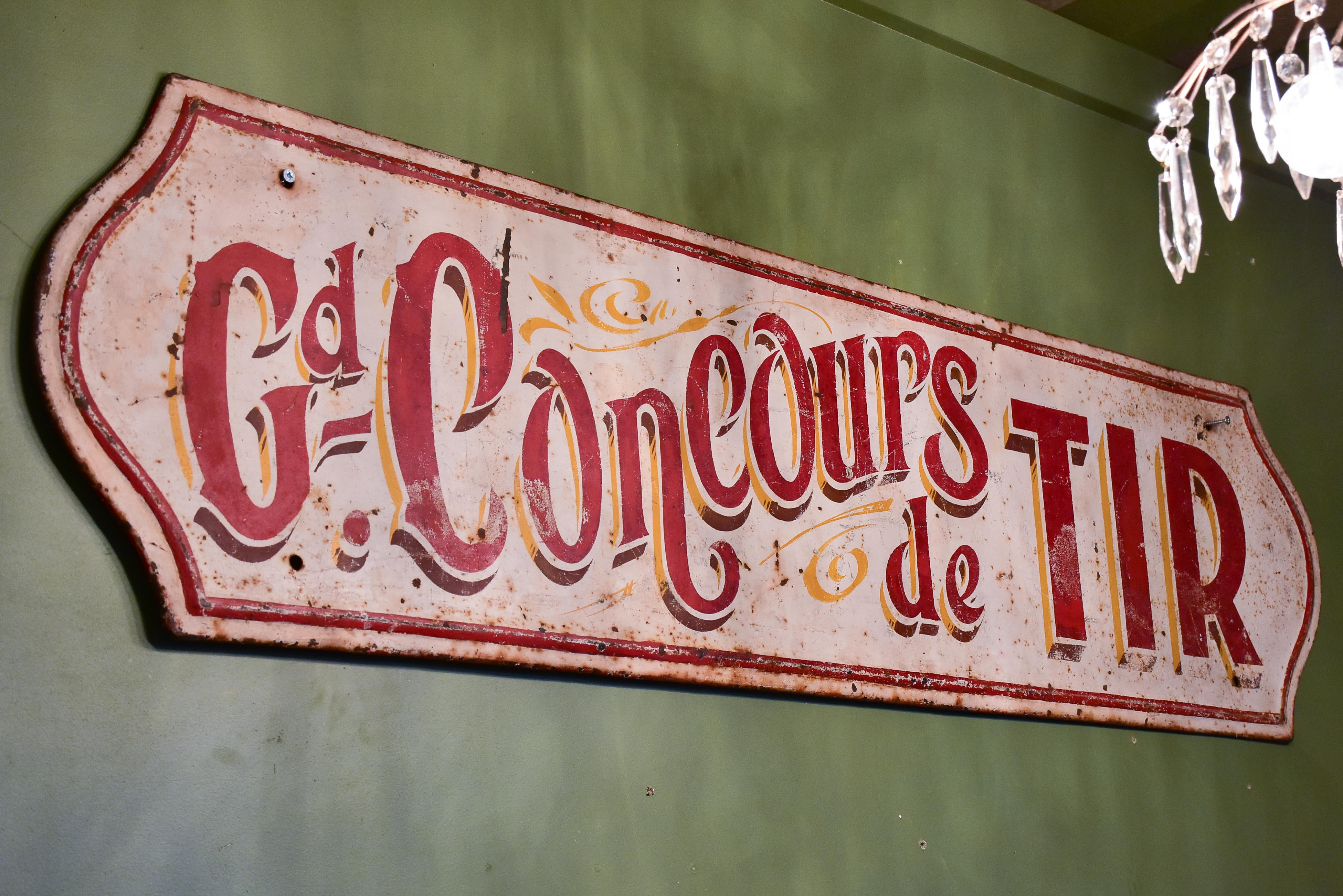 Vintage French sign from a theme park