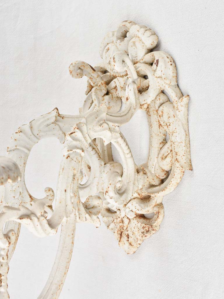 Pair of cast iron wall sconces for candles 21¾"