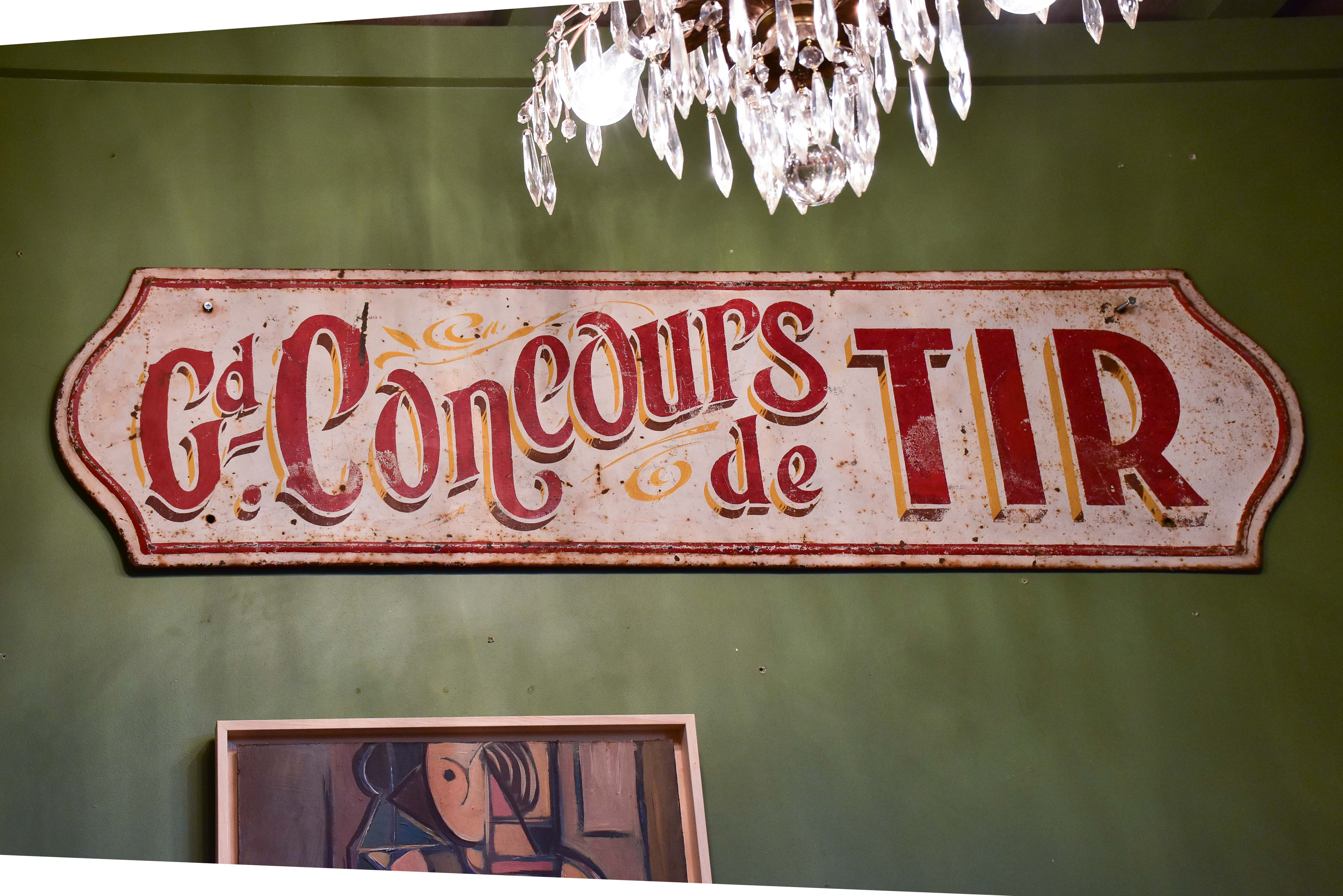 Vintage French sign from a theme park