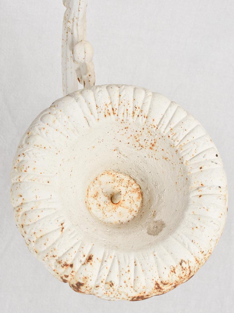 Pair of cast iron wall sconces for candles 21¾"