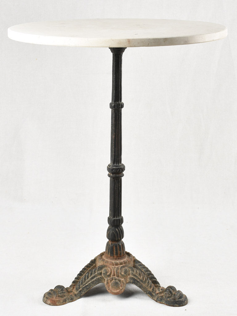 Round bistro table with stone top 22"