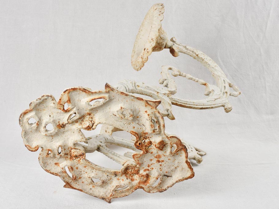 Pair of cast iron wall sconces for candles 21¾"