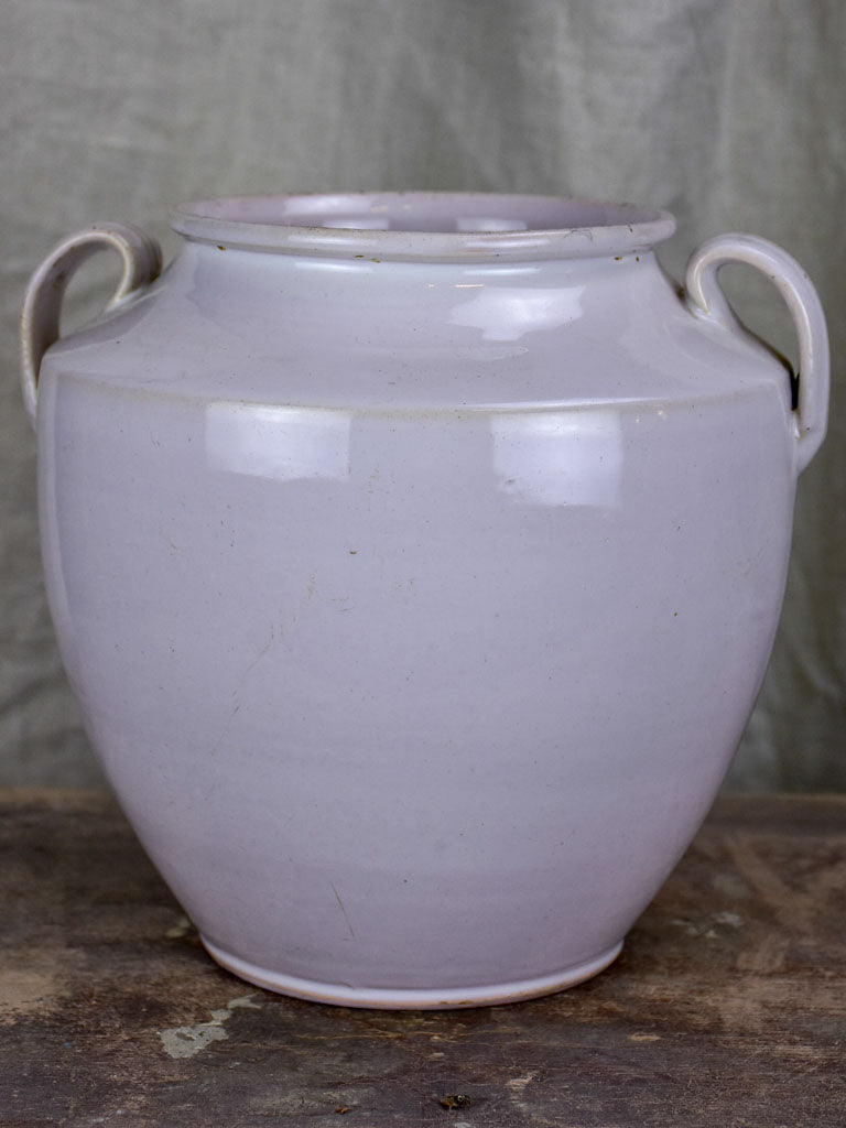 French preserving pot with white glaze - 19th Century