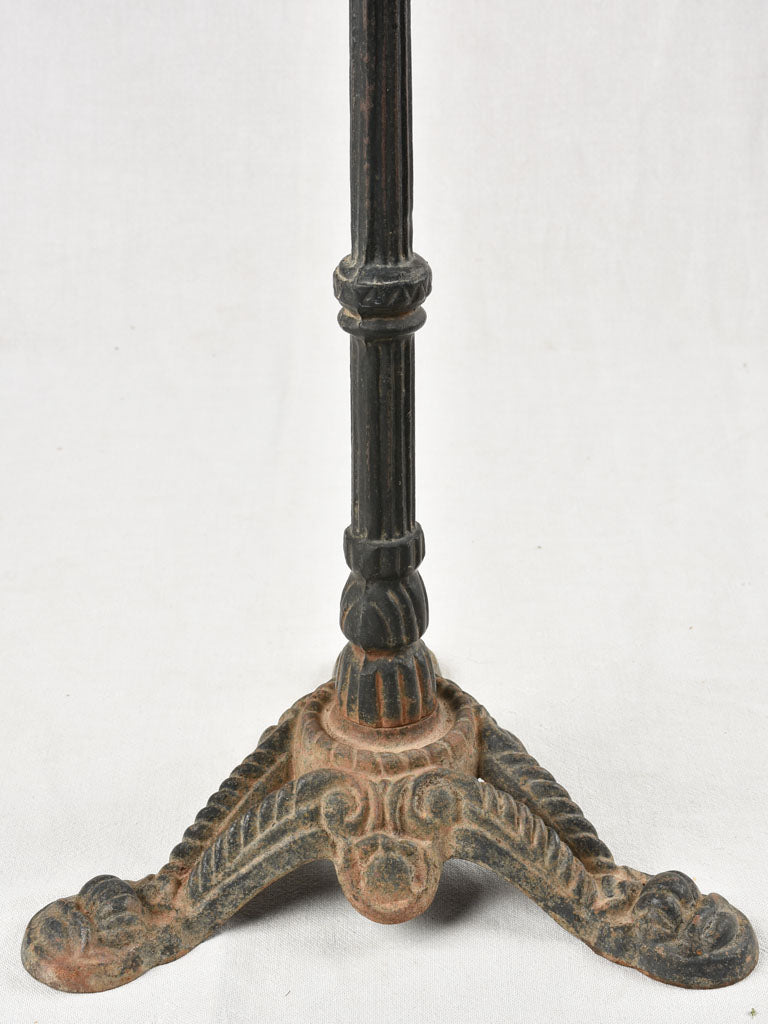 Round bistro table with stone top 22"