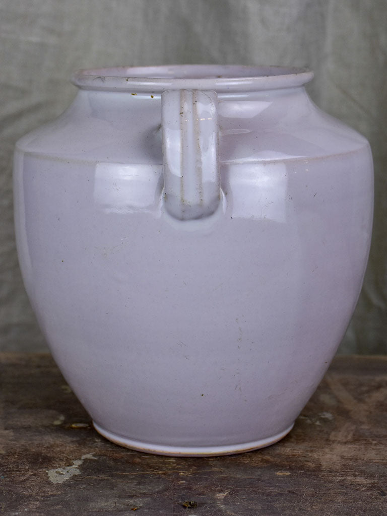 French preserving pot with white glaze - 19th Century
