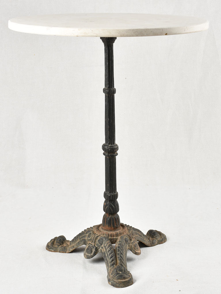 Round bistro table with stone top 22"