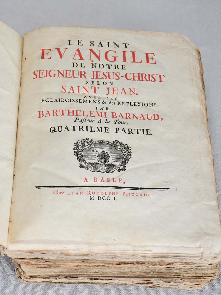 Collection of four 18th-century French religious books