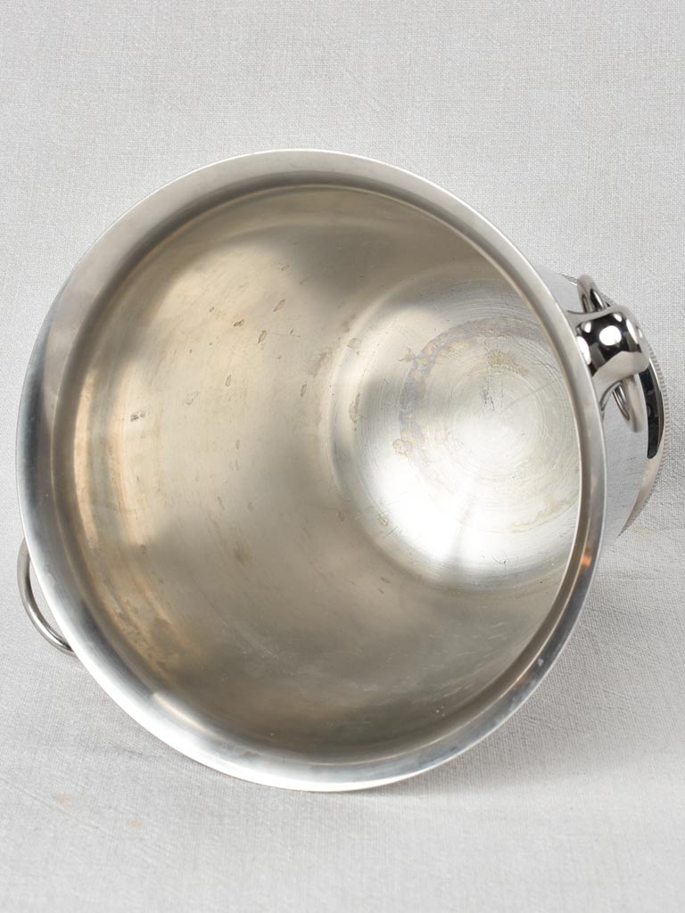 Attractive traditional stainless steel champagne bucket
