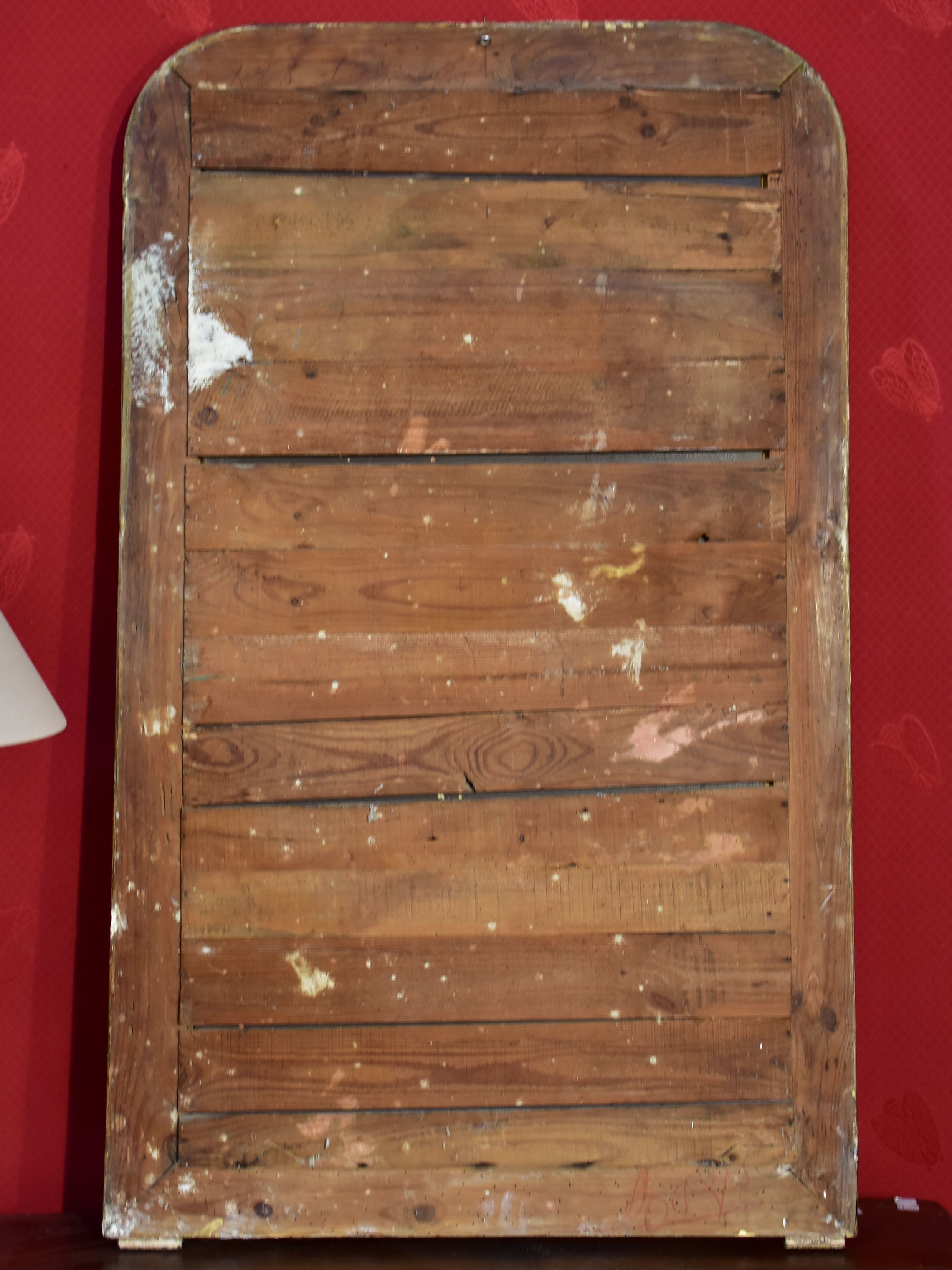 Mirror, Louis Philippe, silver frame, narrow