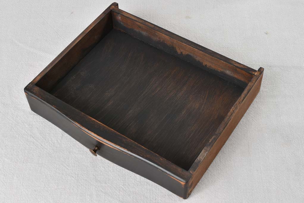 Louis XV style nightstand with black paint finish