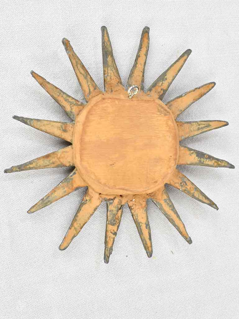 Small Vintage sunburst mirror - Line Vautrin style 8¾"