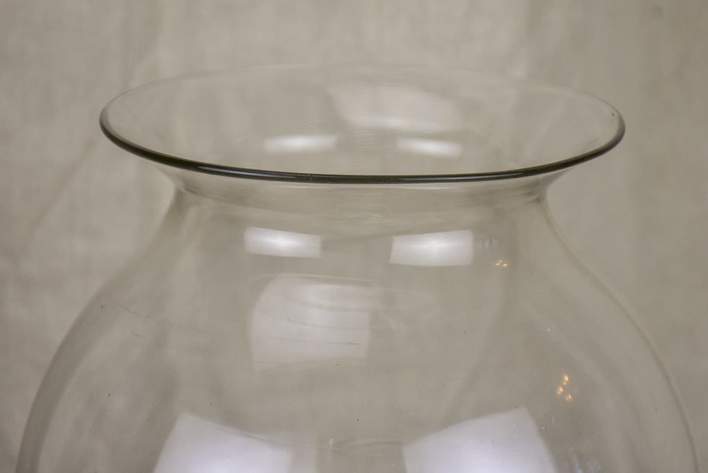 Antique French glass apothecary jar - sangsue