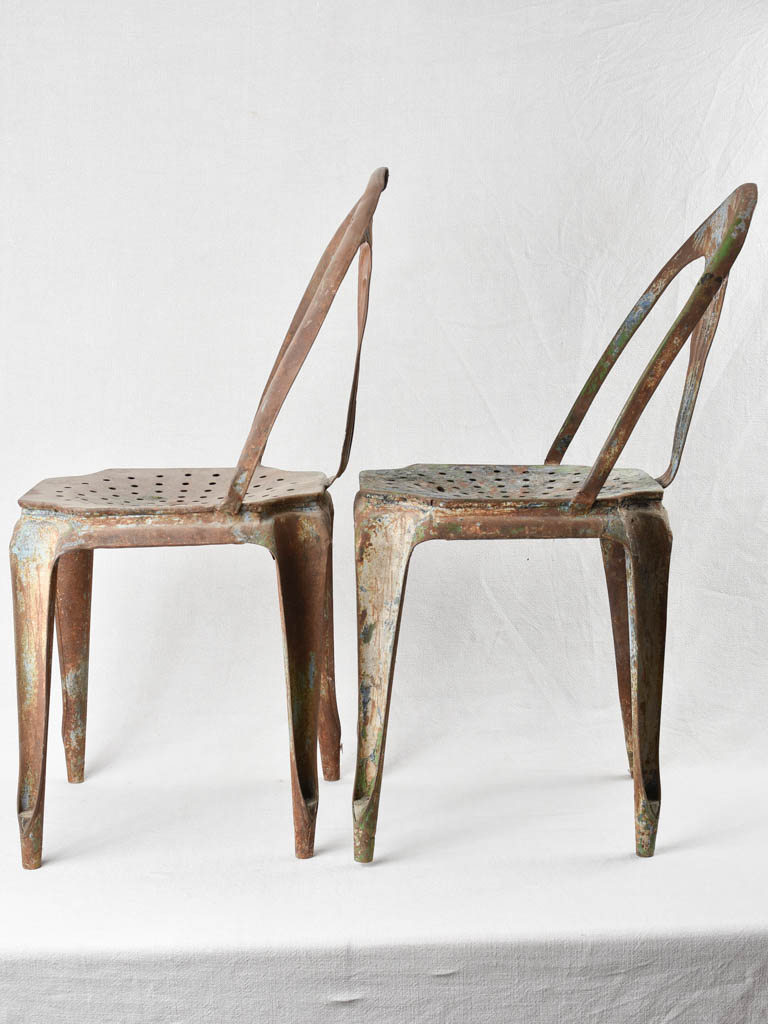 Provenance 1920s styled Tolix chairs