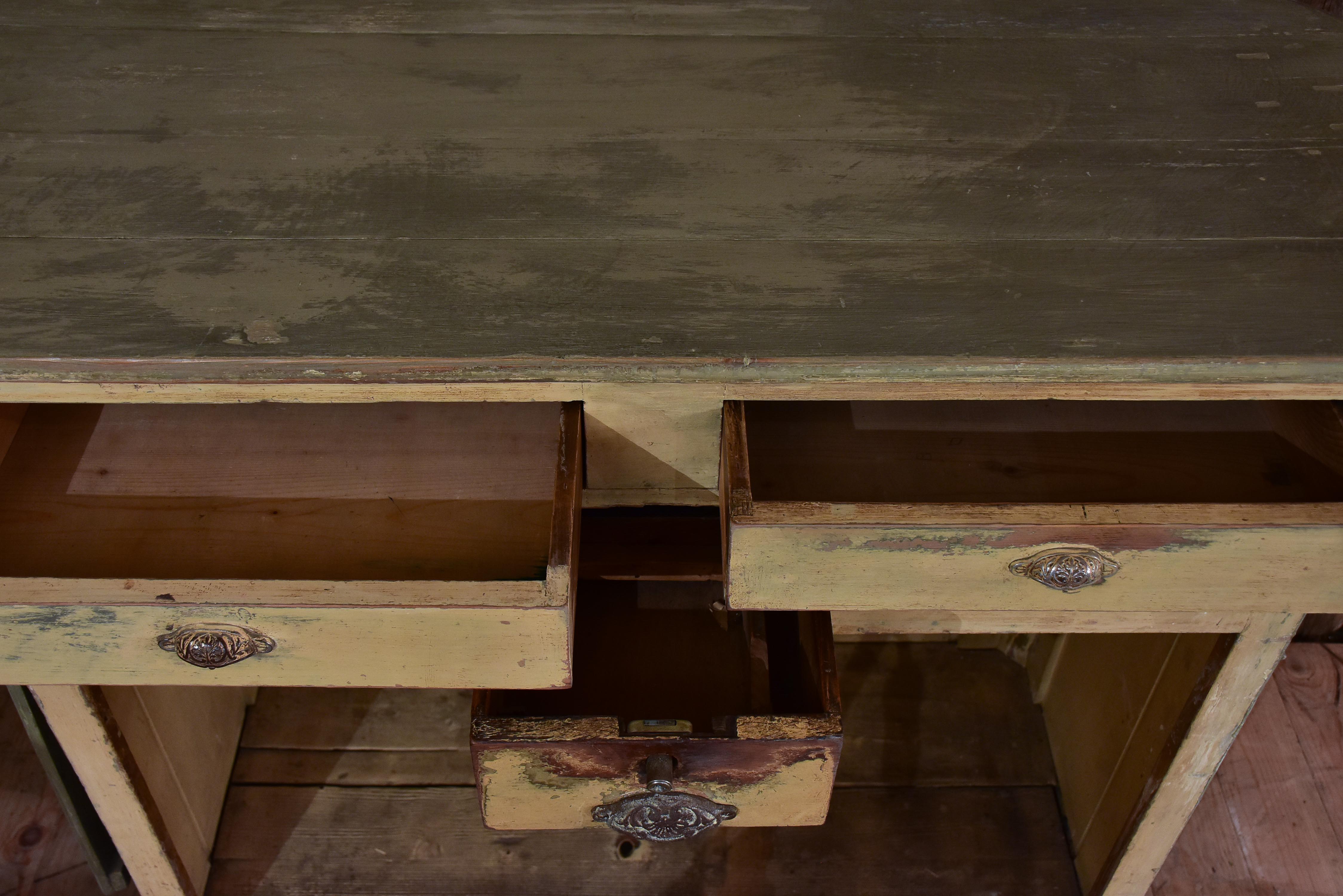 Antique French shop counter