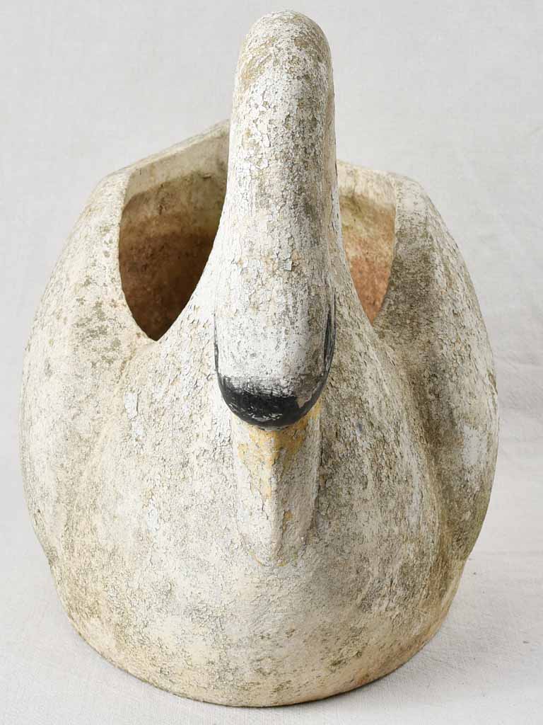Vintage French garden swan
