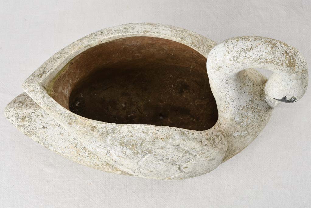 Vintage French garden swan
