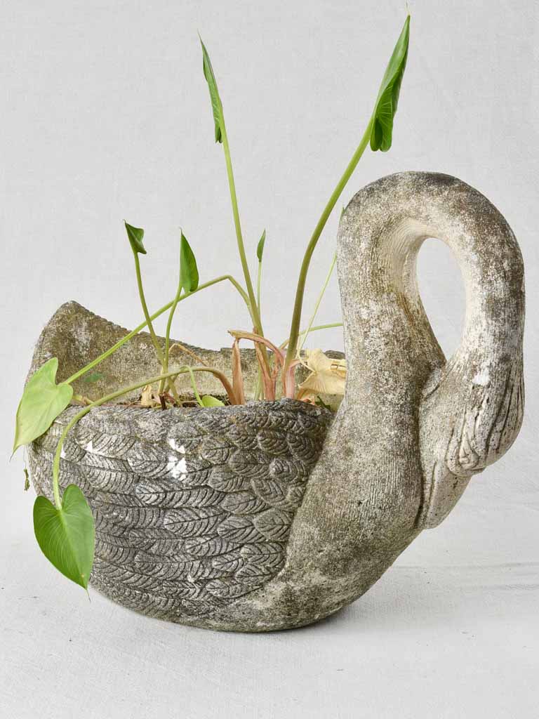 Pretty vintage French garden swan