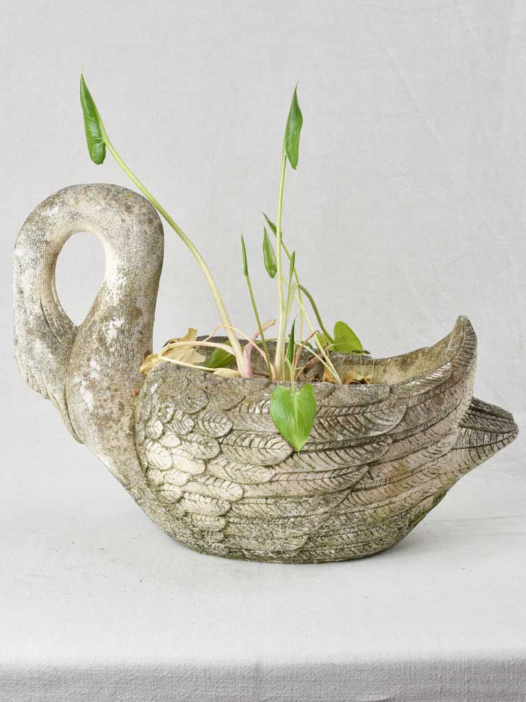 Pretty vintage French garden swan