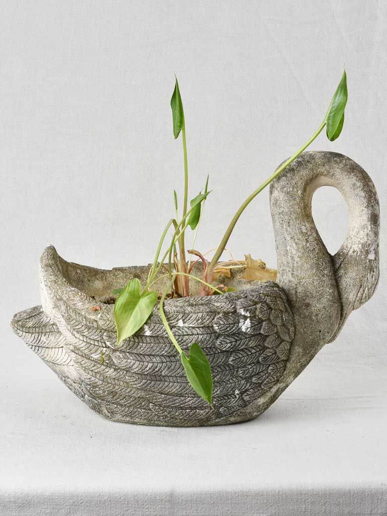 Pretty vintage French garden swan