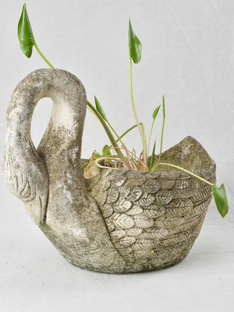 Pretty vintage French garden swan