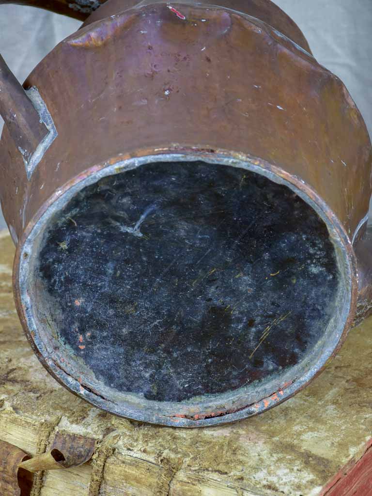 Antique French copper watering can