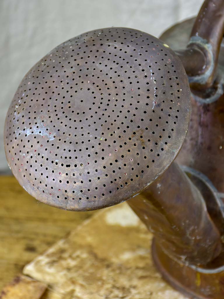 Antique French copper watering can