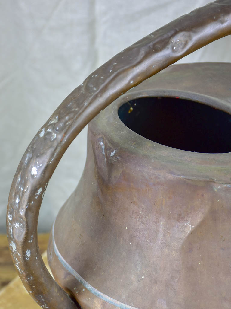 Antique French copper watering can