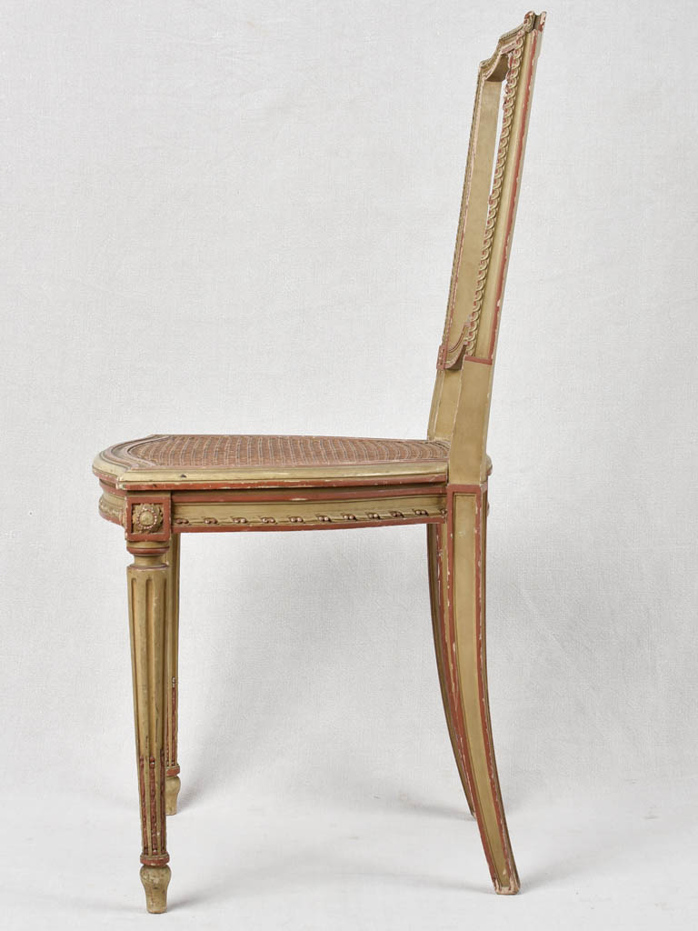 Set of 3 Louis XVI style cane chairs