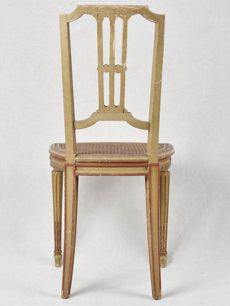 Set of 3 Louis XVI style cane chairs