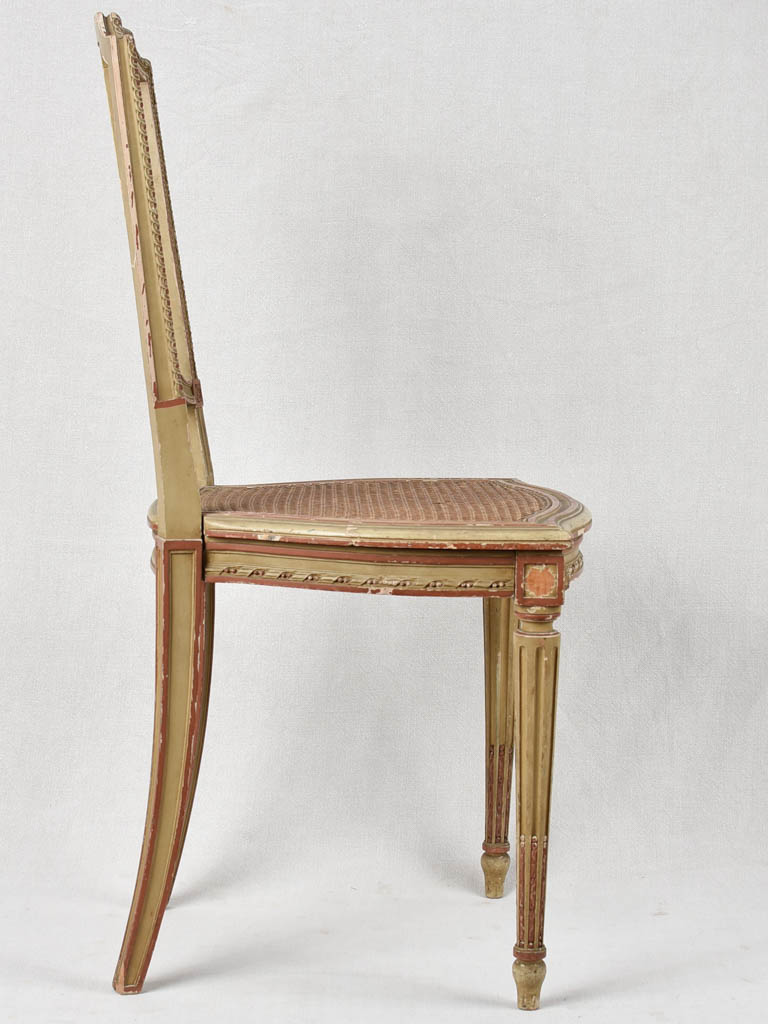 Set of 3 Louis XVI style cane chairs