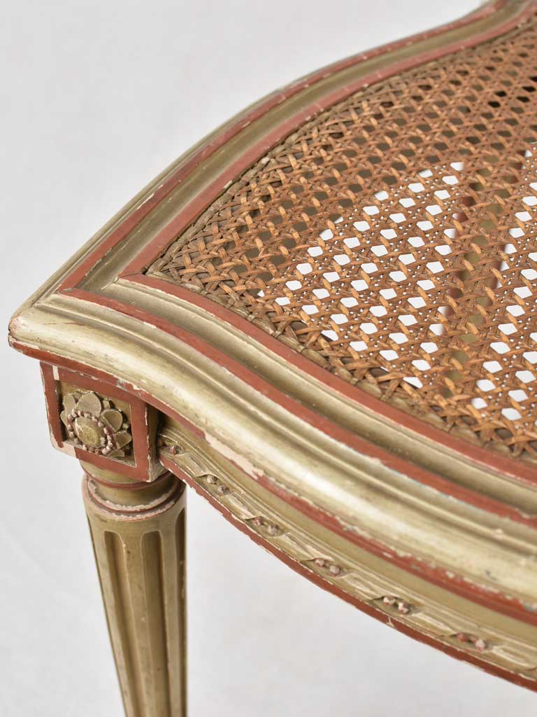 Set of 3 Louis XVI style cane chairs