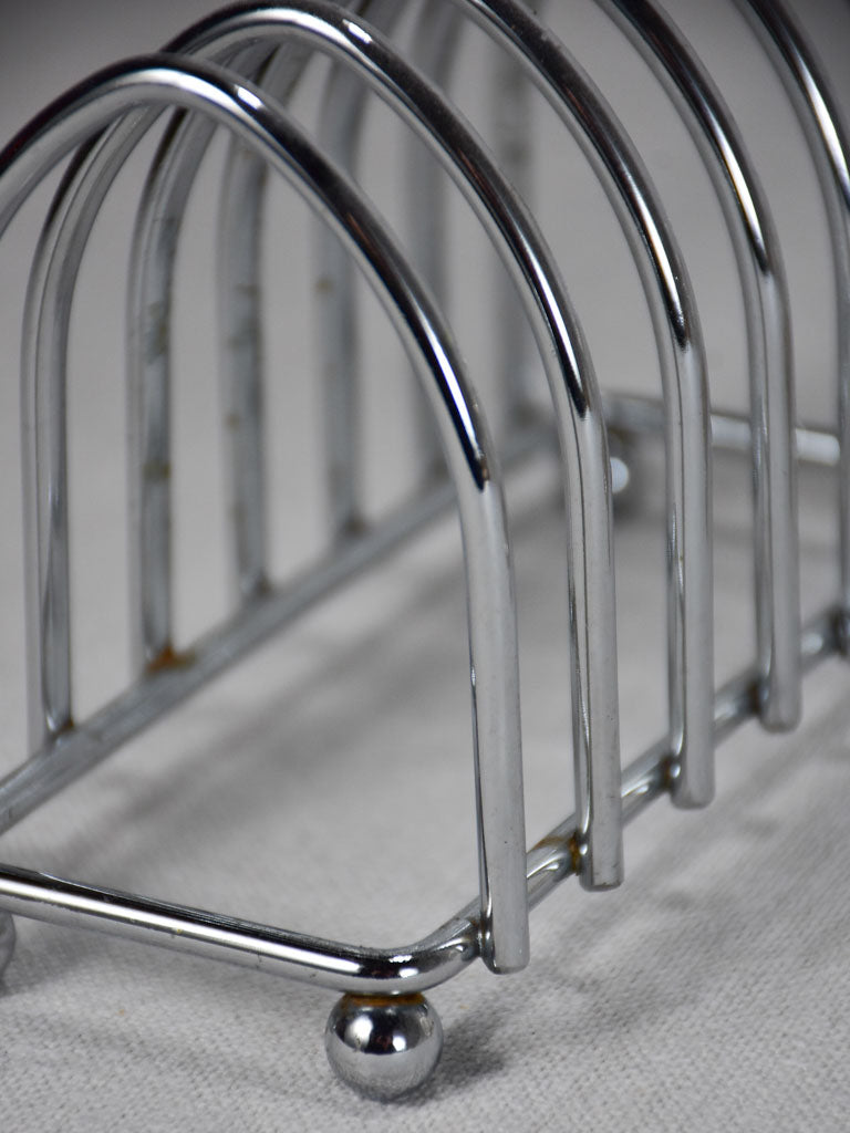 Two vintage toast racks
