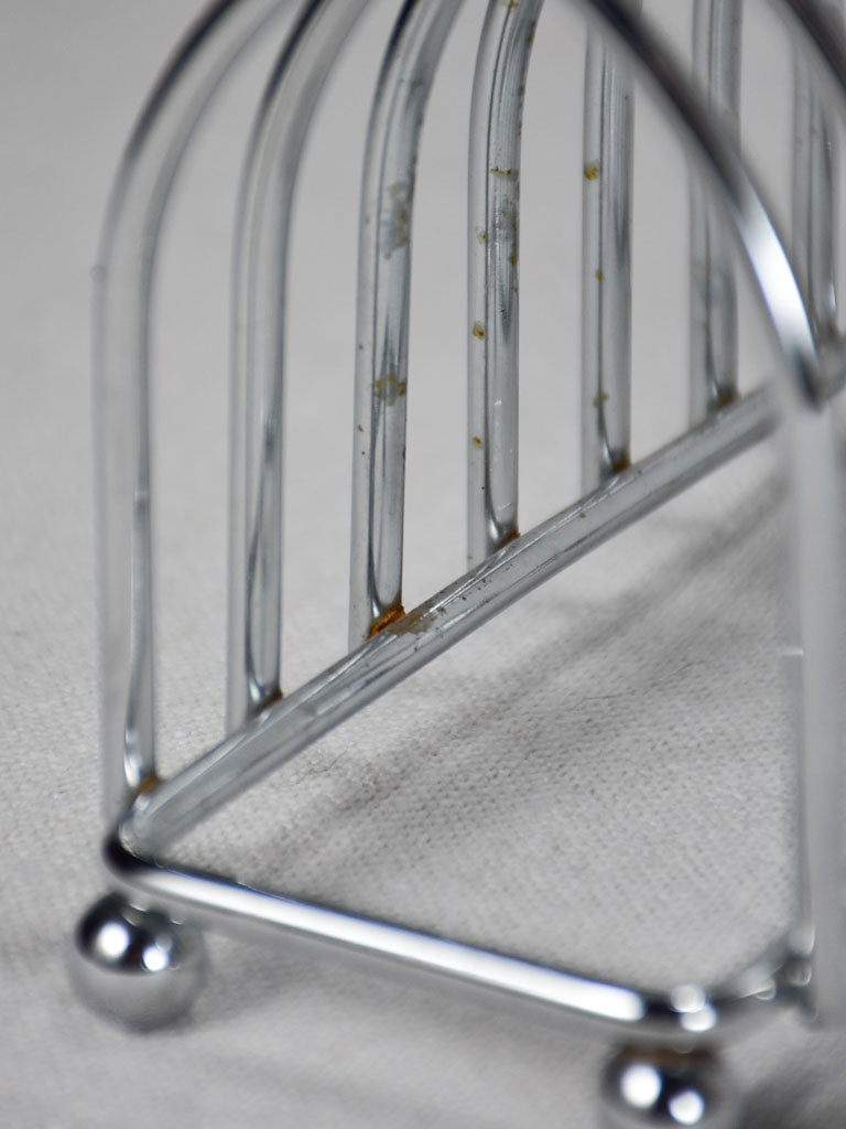 Two vintage toast racks