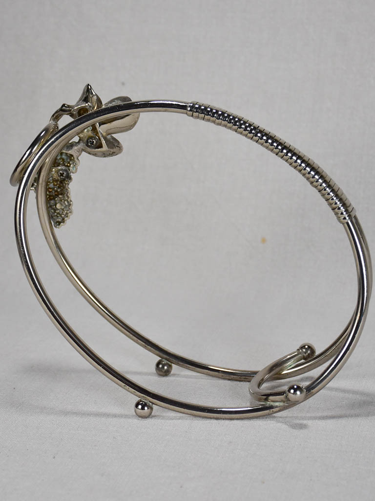 1960's bottle carrier and mirrored tray with pretty gallery