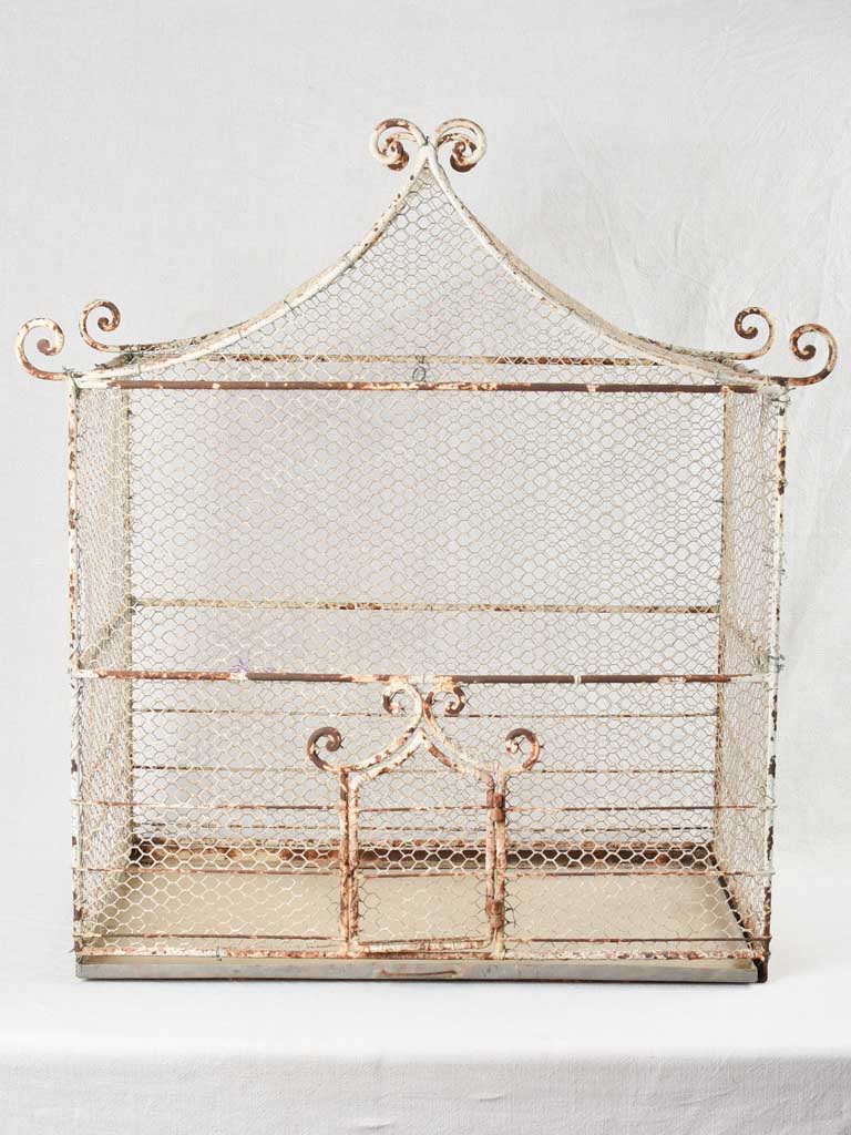 Elegant vintage French birdcage scrolls