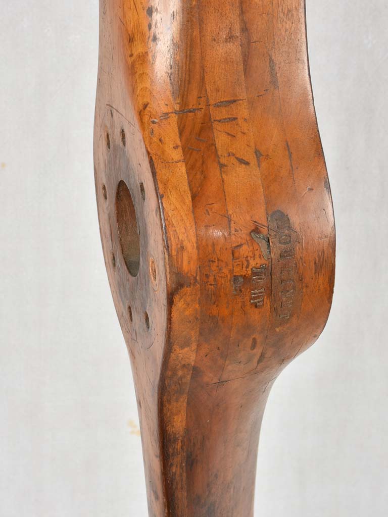 Antique wooden aeroplane propellor 92¼"