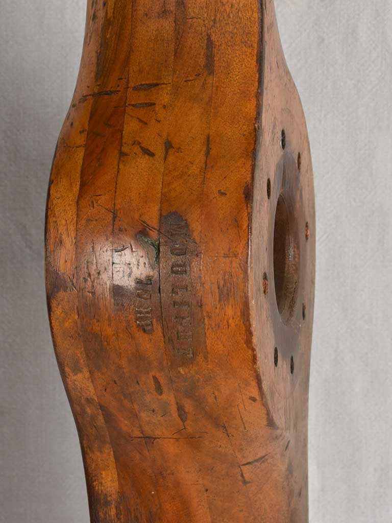 Antique wooden aeroplane propellor 92¼"